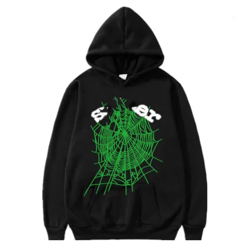 Black and Green Graphic Hoodie